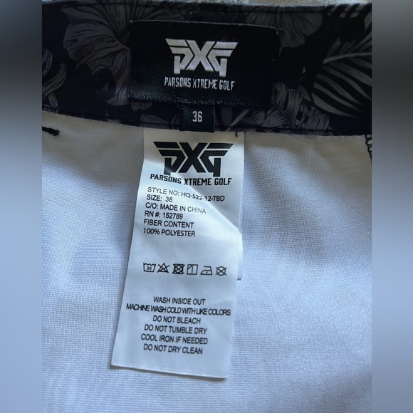 PXG Aloha Golf Shorts Men’s - Size 36 - Black Floral – VGUC - Picture 5 of 6
